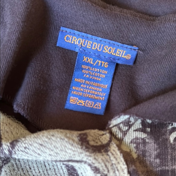 Cirque Du Soleil XXL Women's Artistic Patchwork Asymmetrical Artsy Cotton Top - Picture 8 of 8